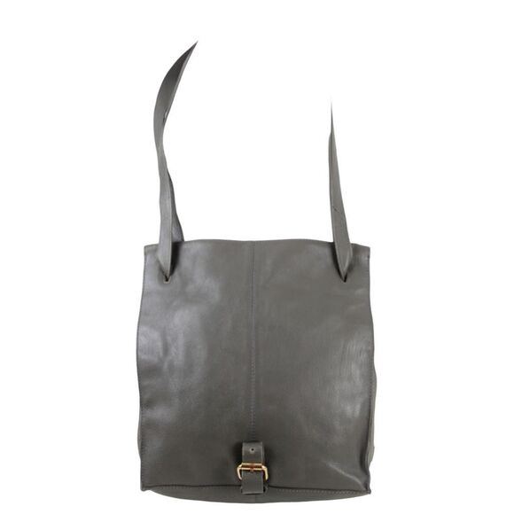 Kooba GRAY GENUINE LEATHER BACKPACK CONVERTIBLE SHOULDER BAG X-BODY PURSE - Picture 5 of 16